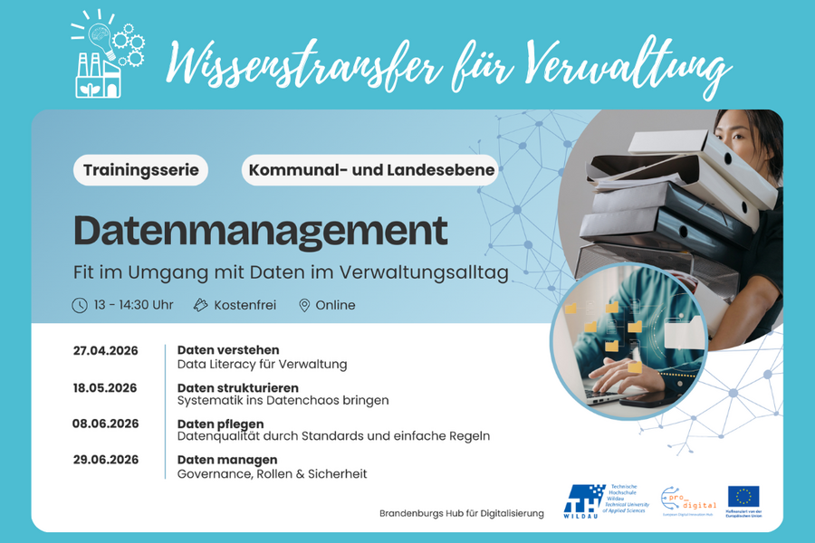 Datenmanagement für die Verwaltung von EDIH pro_digital, Grafik mit verschiedenen Terminen