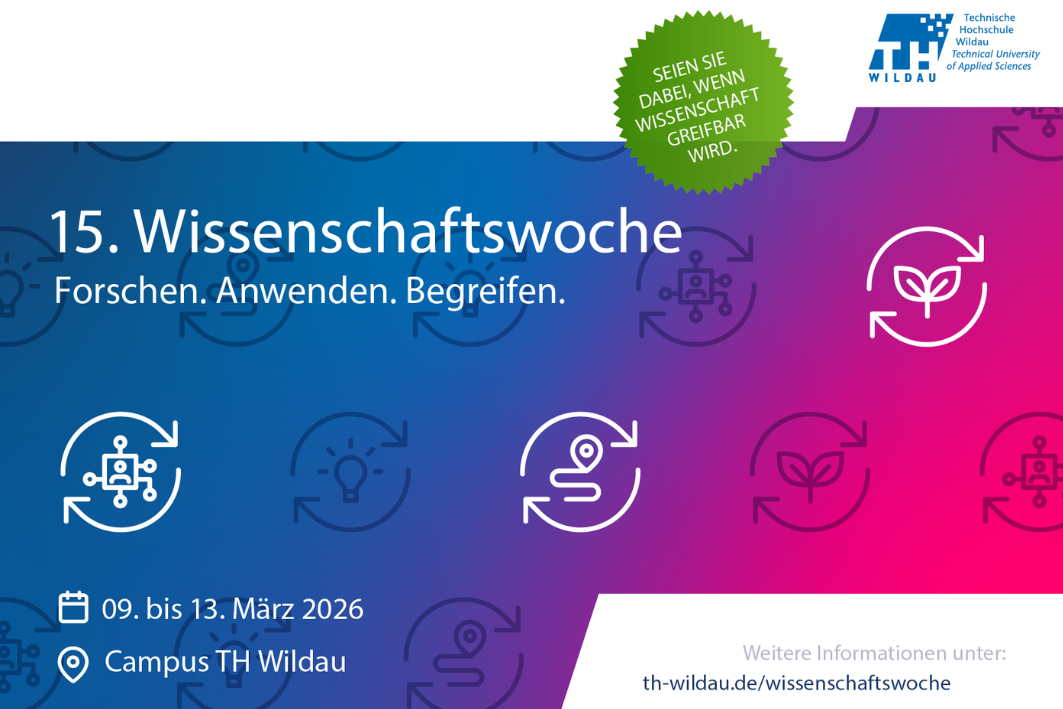 15. Wissenschaftswoche - Forschen. Anwenden. Begreifen. Vom 9. bis 13. März auf dem Campus in Wildau.