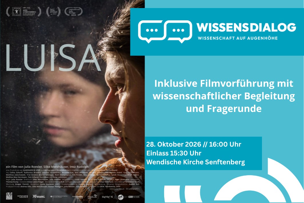 Filmplakat LUISA mit Informationen zu Ort und Zeit der Veranstaltung